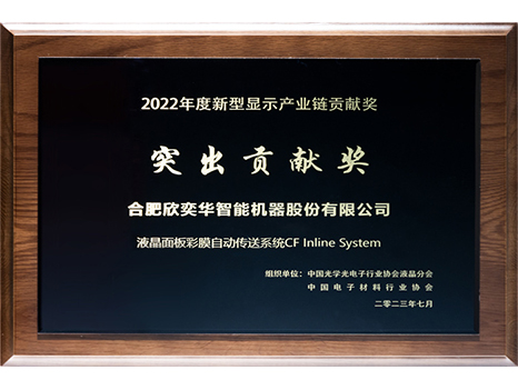 2022年度新型顯示產(chǎn)業(yè)鏈貢獻獎——突出貢獻獎