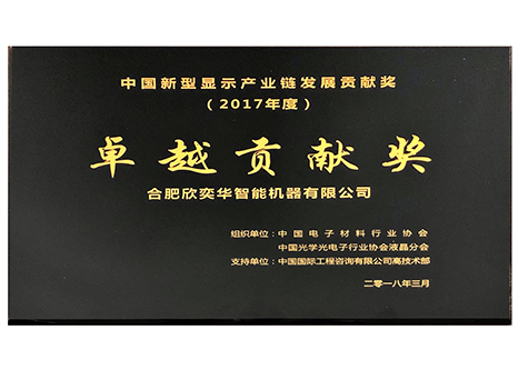 中國新型顯示產(chǎn)業(yè)鏈發(fā)展貢獻獎—卓越貢獻獎